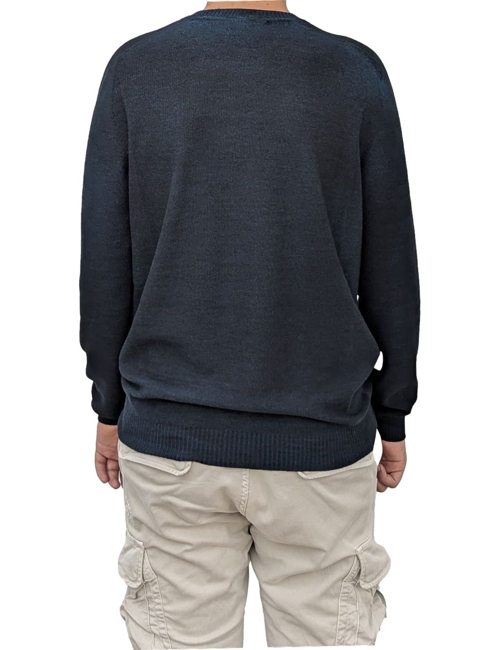 AROVESCIO jersey reversible Hand Brushed Colour azul | Ego Madrid