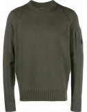 C.P. Company jersey cuello redondo lambswool verde oliva