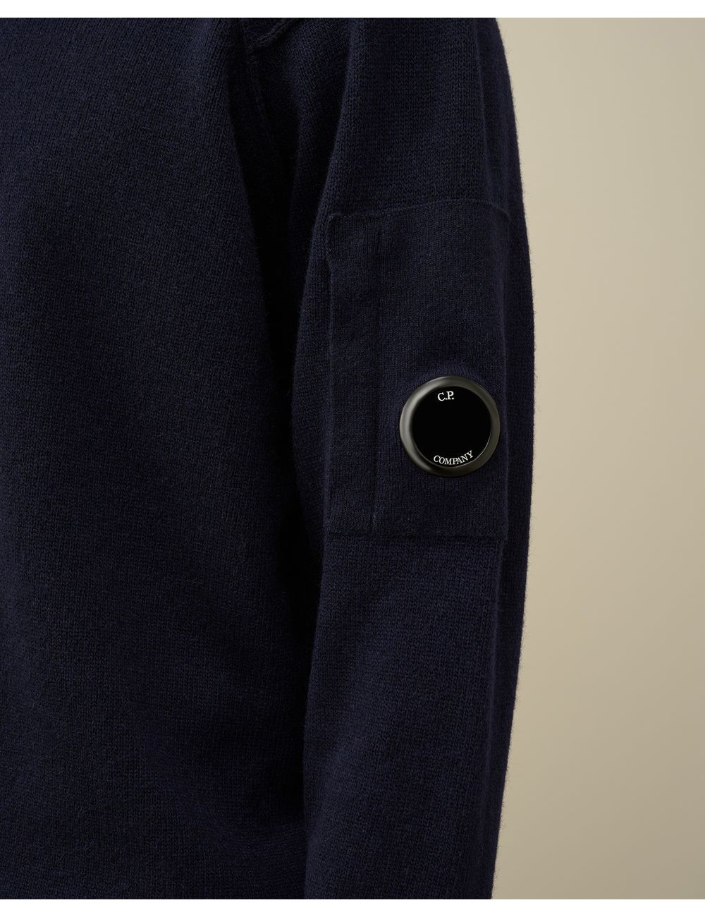 CP Company jersey cuello redondo lambswool azul marino | Ego Madrid