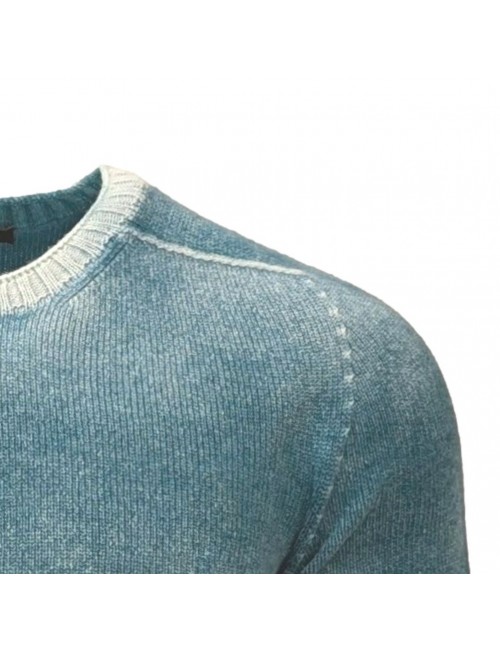 AROVESCIO jersey lana reversible Brushed Colour  ottanio | Ego Madrid