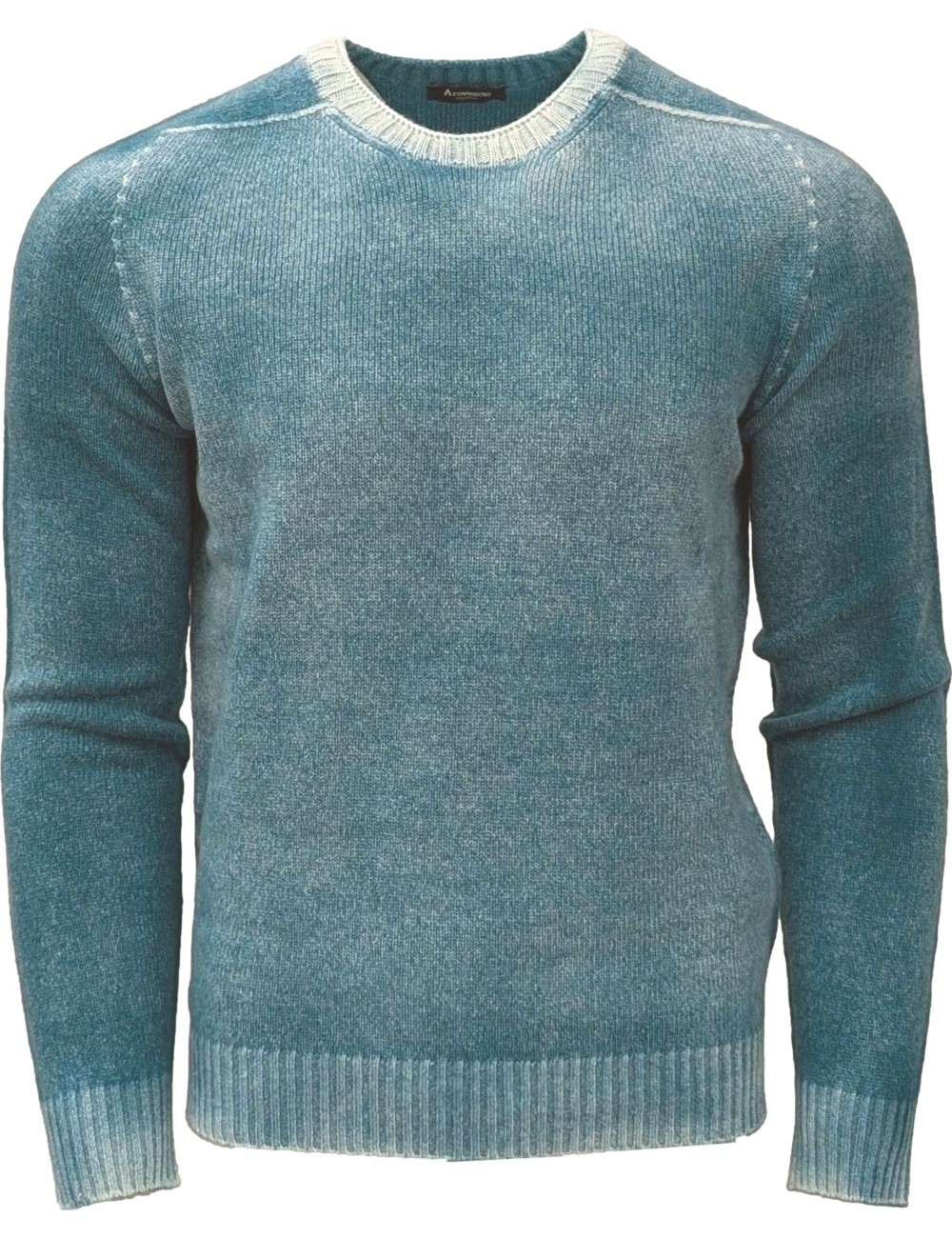 AROVESCIO jersey lana reversible Brushed Colour  ottanio | Ego Madrid