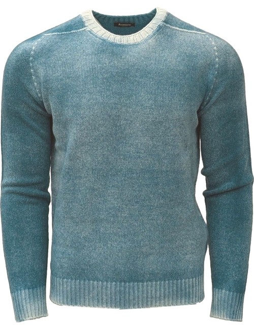 AROVESCIO jersey lana reversible Brushed Colour  ottanio | Ego Madrid
