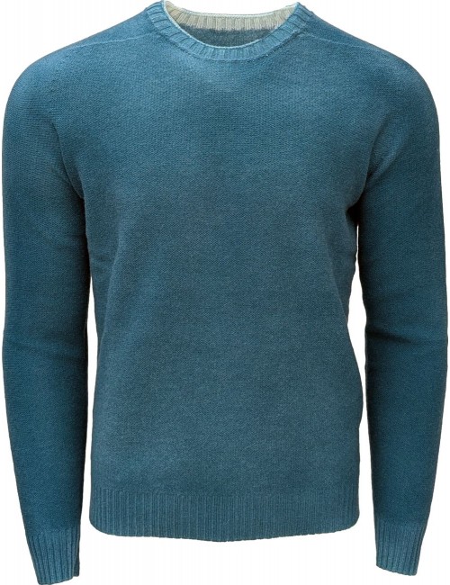 AROVESCIO jersey lana reversible Brushed Colour  ottanio | Ego Madrid