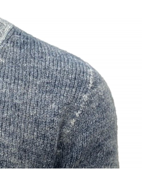 AROVESCIO jersey pico alpaca Brushed Colour azul | Ego Madrid