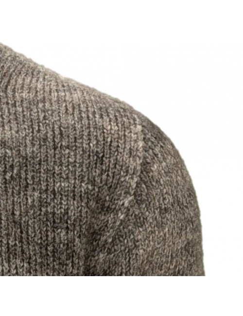 AROVESCIO jersey pico alpaca Brushed Color marrón | Ego Madrid