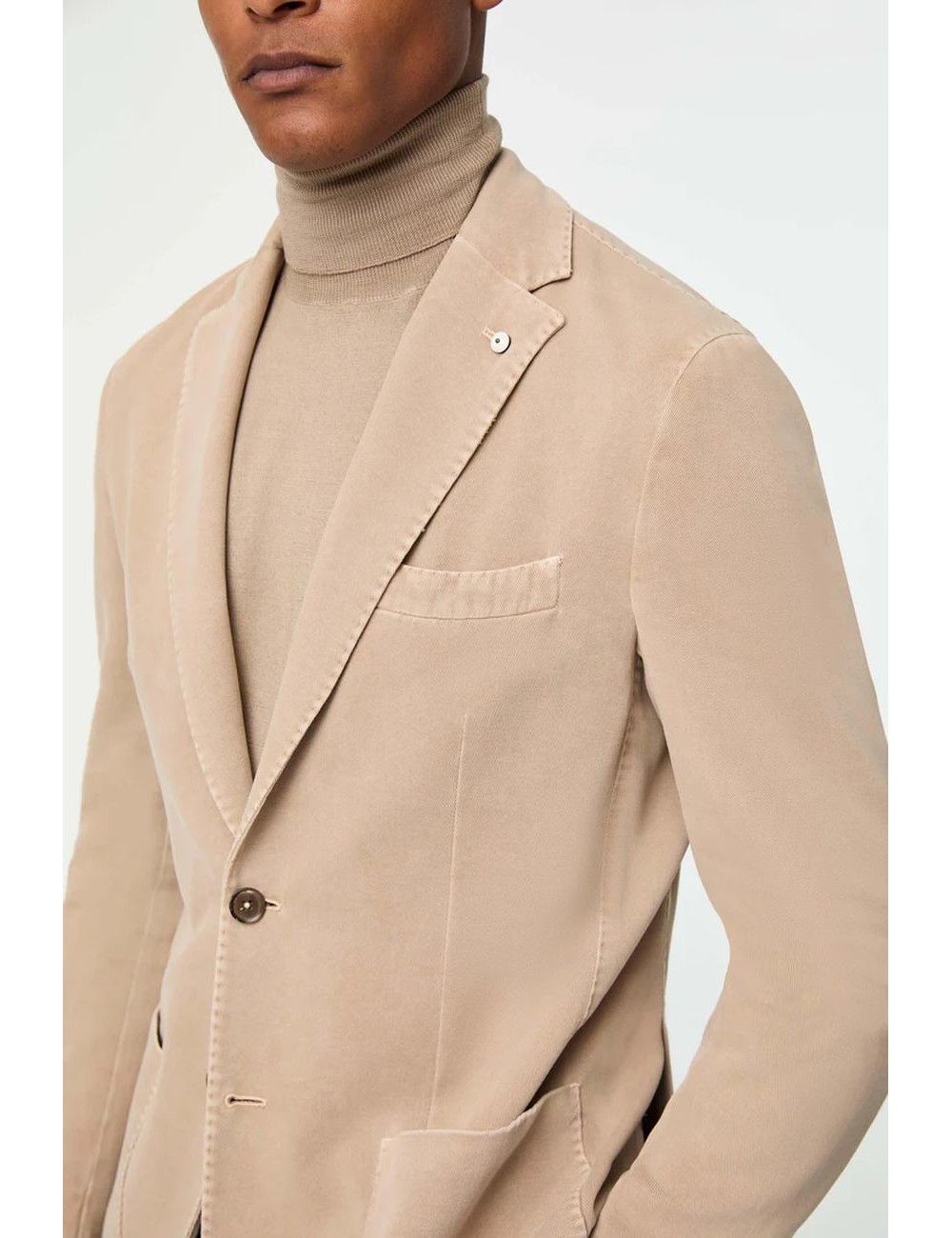 Americana Jack LBM 1911 para hombre beige garment dyed | Almirante Seis