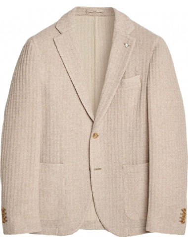 L.B.M. 1911 Americana beige en jersey | Almirante Seis Madrid