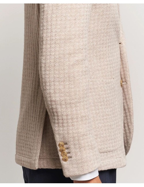 L.B.M. 1911 Americana beige en jersey | Almirante Seis Madrid