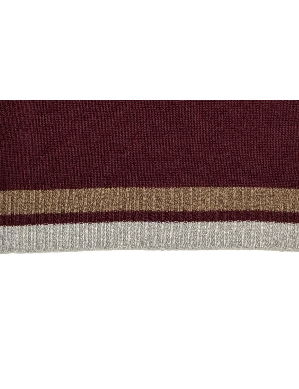 Almirante Seis Madrid | L.B.M. Jersey granate cuello pico Mohair