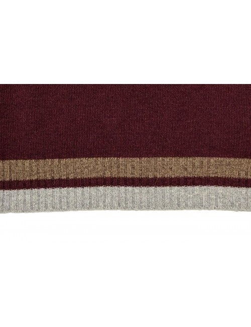 Almirante Seis Madrid | L.B.M. Jersey granate cuello pico Mohair