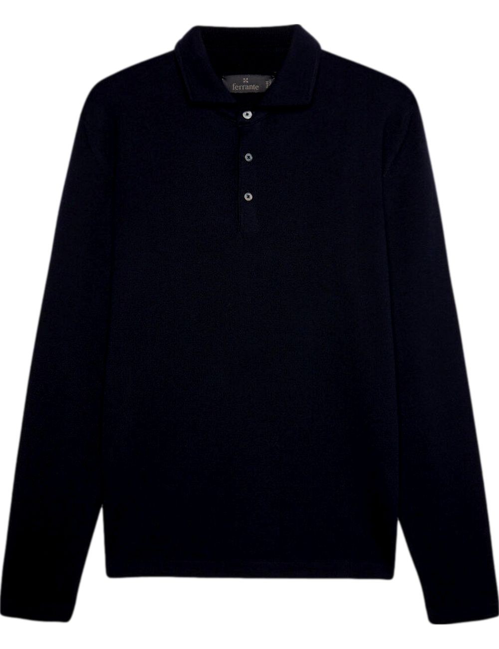 Ferrante polo negro cuello camisa negro | Almirante Seis Madrid