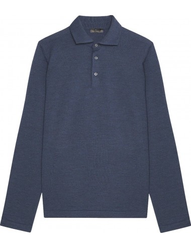 Ferrante polo negro cuello camisa azul | Almirante Seis Madrid