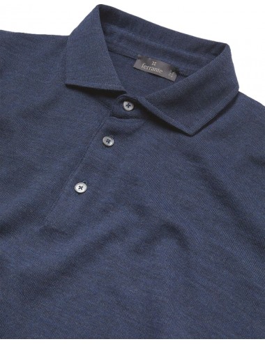 Ferrante polo negro cuello camisa azul | Almirante Seis Madrid 2
