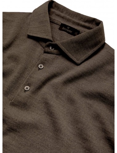 Ferrante polo negro cuello camisa marrón | Almirante Seis Madrid 2