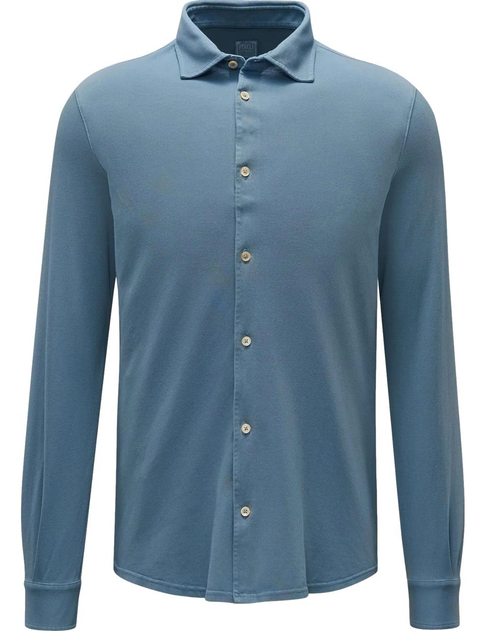 A6 | Fedeli camisa Steve piqué azul ahumado