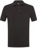 FEDELI Polo North manga corta Piqué gris oscuro