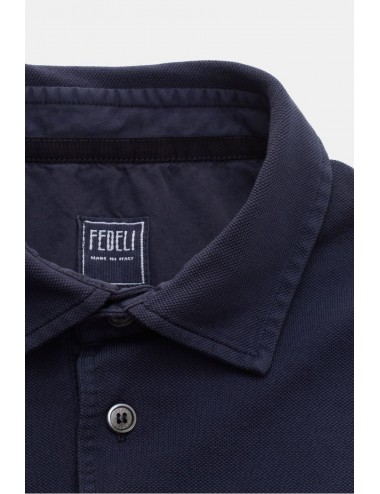Fedeli Polo manga corta north  piqué algodón azul marino | Ego Madrid 2