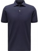 FEDELI Polo North manga corta Piqué azul marino