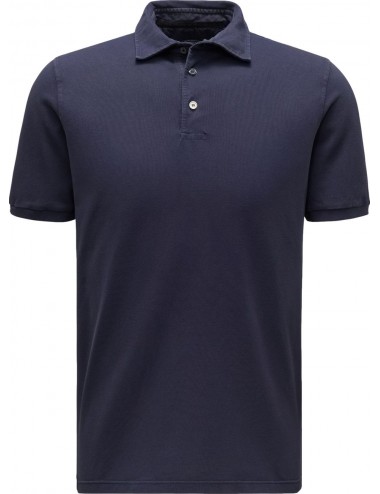 Fedeli Polo manga corta north  piqué algodón azul marino | Ego Madrid