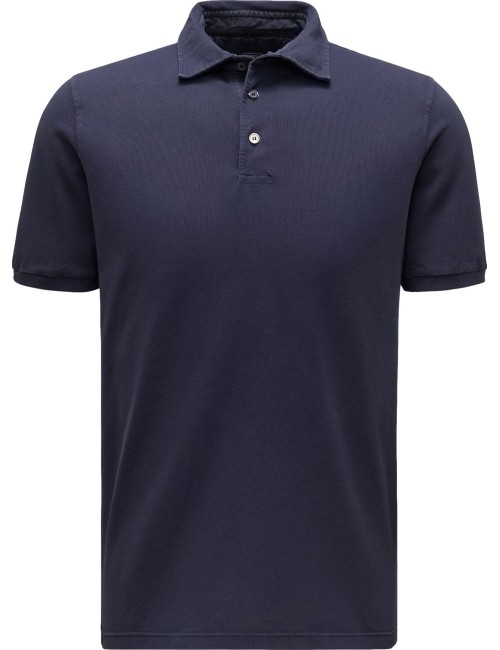 Fedeli Polo manga corta north  piqué algodón azul marino | Ego Madrid