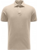 FEDELI Polo North Manga Corta piqué beige