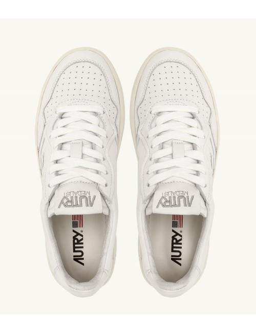 AUTRY Medalist low  en napa blnco super suave | Ego Madrid