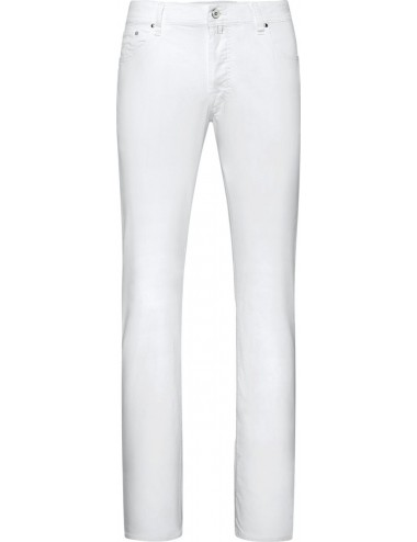 Jacob Cohën gabardina algodón elastica  blanco | Almirante Seis Madrid