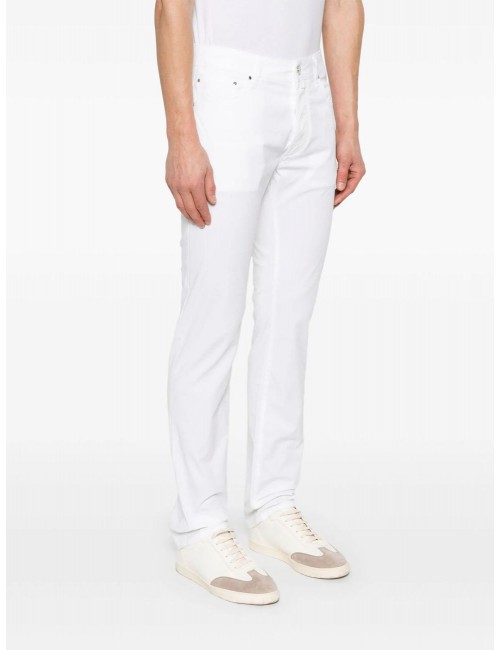 Jacob Cohën gabardina algodón elastica  blanco | Almirante Seis Madrid