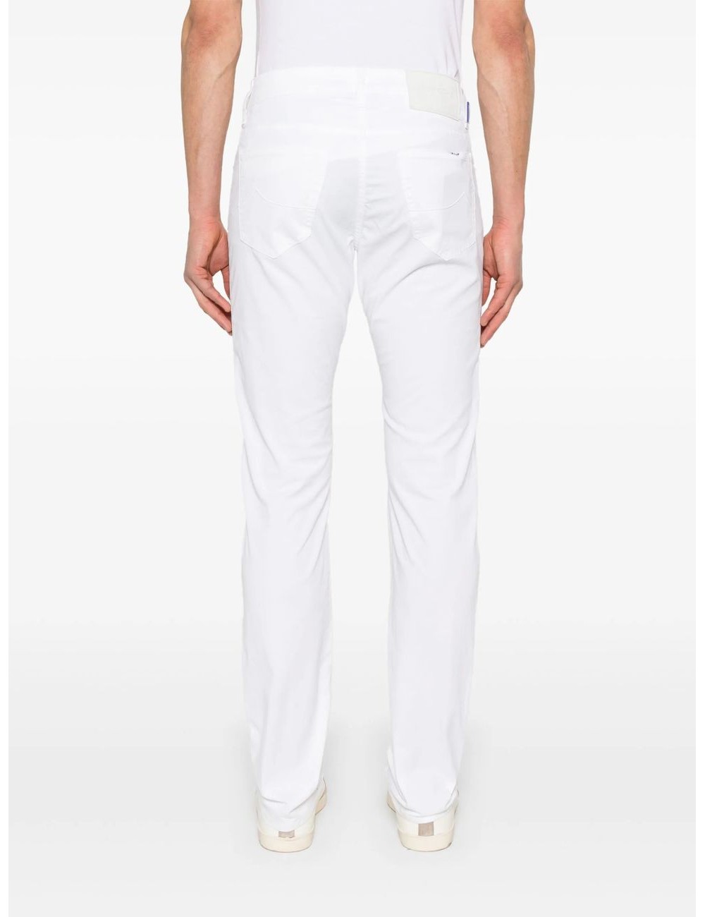 Jacob Cohën gabardina algodón elastica  blanco | Almirante Seis Madrid