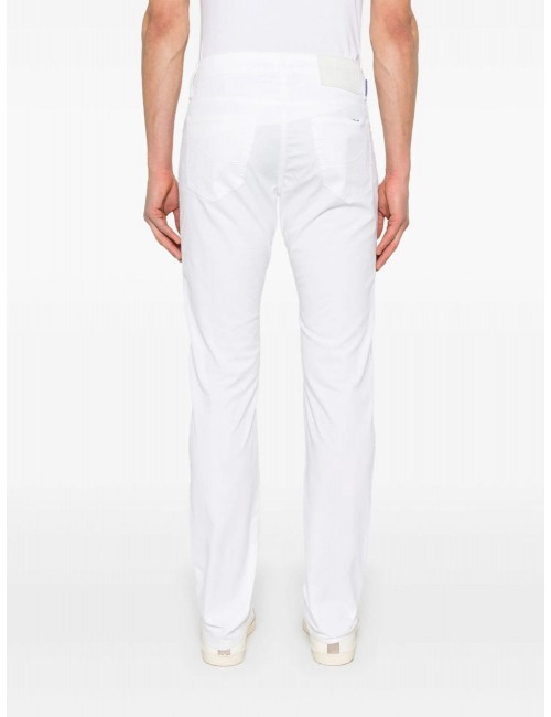 Jacob Cohën gabardina algodón elastica  blanco | Almirante Seis Madrid