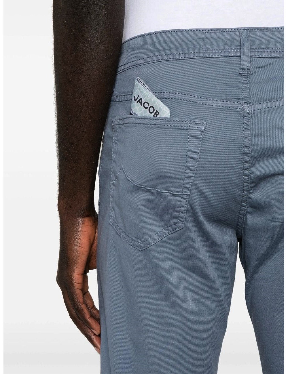 Jacob Cohën gabardina algodón azul grisáceo | Almirante Seis Madrid