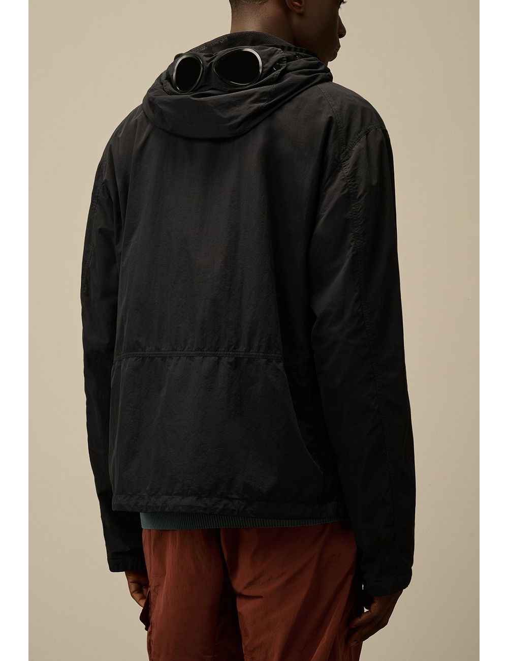 C.P. COMPANY FLATT NYLON GOOGLE JACKET AZUL MARINO | Ego Madrid