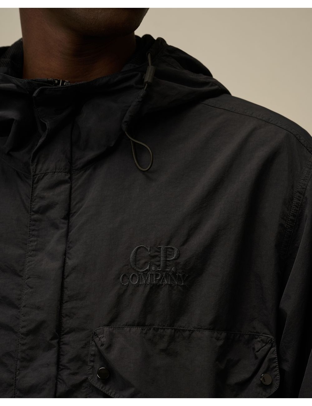 C.P. COMPANY FLATT NYLON GOOGLE JACKET AZUL MARINO | Ego Madrid
