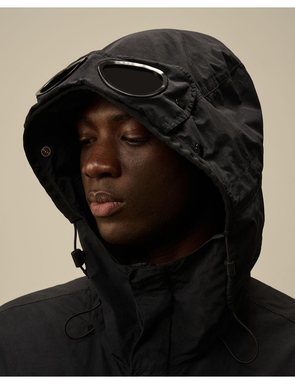C.P. COMPANY FLATT NYLON GOOGLE JACKET AZUL MARINO | Ego Madrid