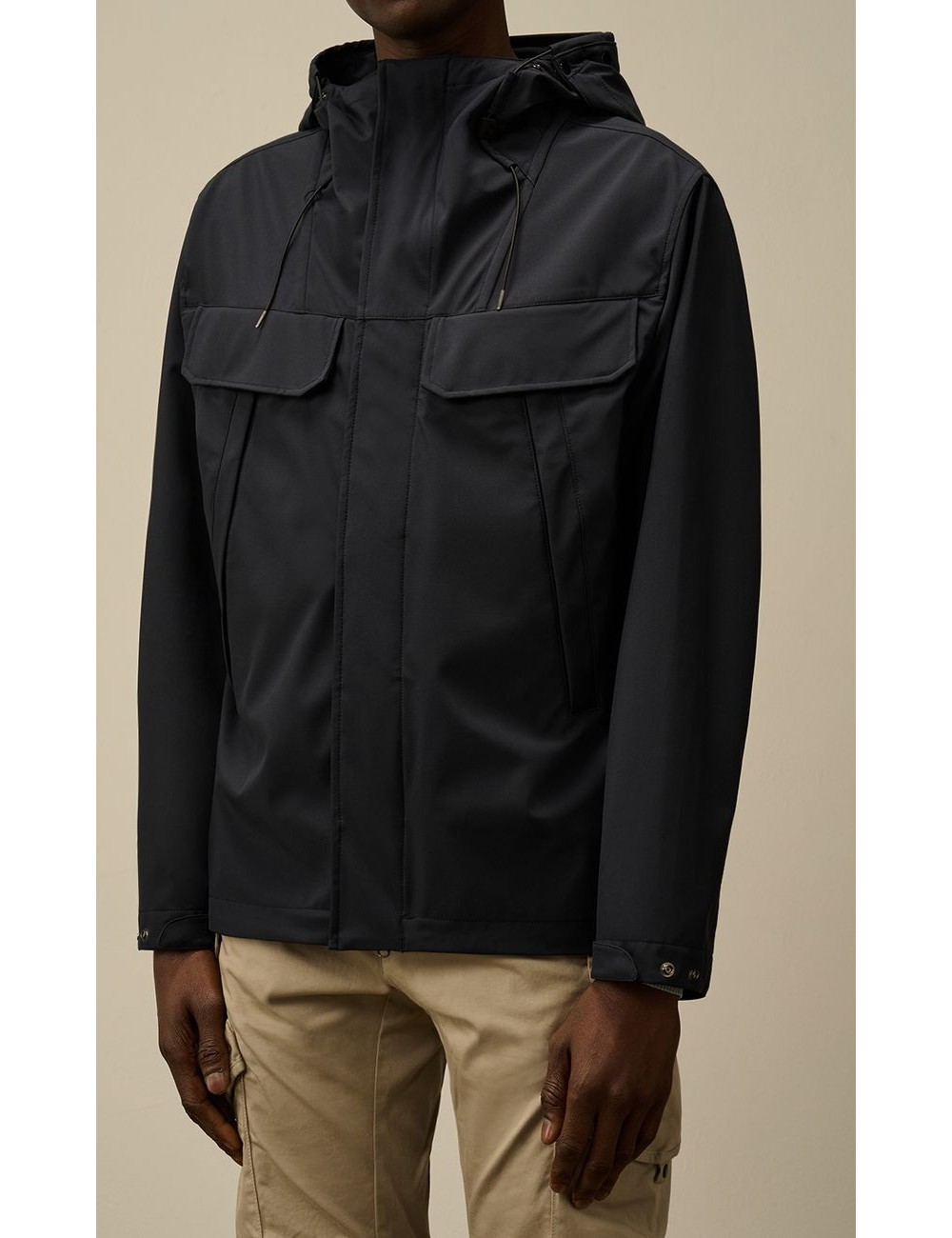 C.P. Company Shell-R Doble bolsillo Goggle Jacket azul marino | Ego Madrid