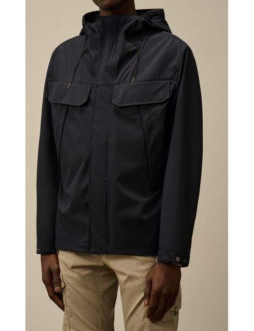 C.P. Company Shell-R Doble bolsillo Goggle Jacket azul marino | Ego Madrid