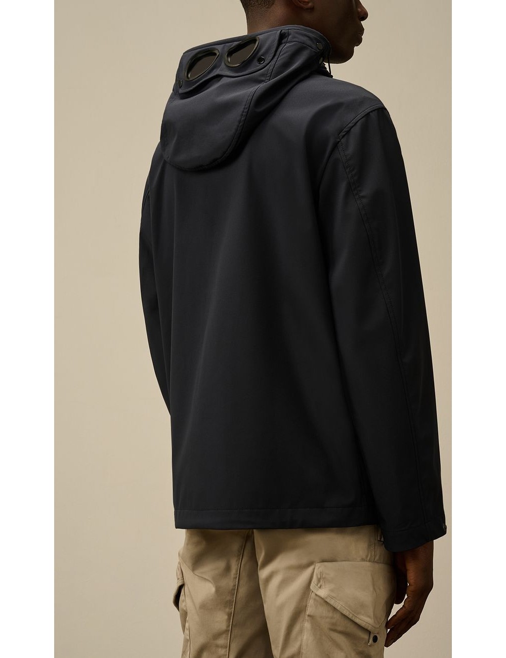 C.P. Company Shell-R Doble bolsillo Goggle Jacket azul marino | Ego Madrid