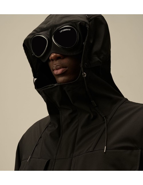 C.P. Company Shell-R Doble bolsillo Goggle Jacket negro | Ego Madrid