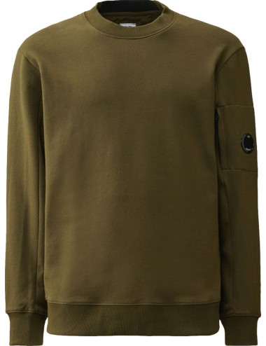 C.P. Company sudadera diagonal raised cuello redondo verde| Ego Madrid