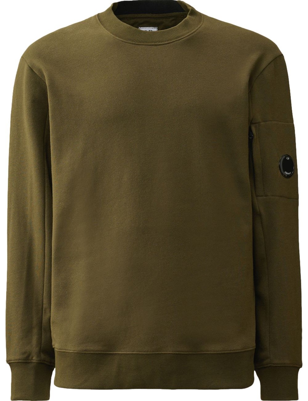 C.P. Company sudadera diagonal raised cuello redondo verde| Ego Madrid