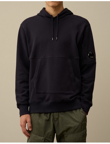C.P. Company Diagonal Raised Fleece Hooded Sweatshirt azul marino 2