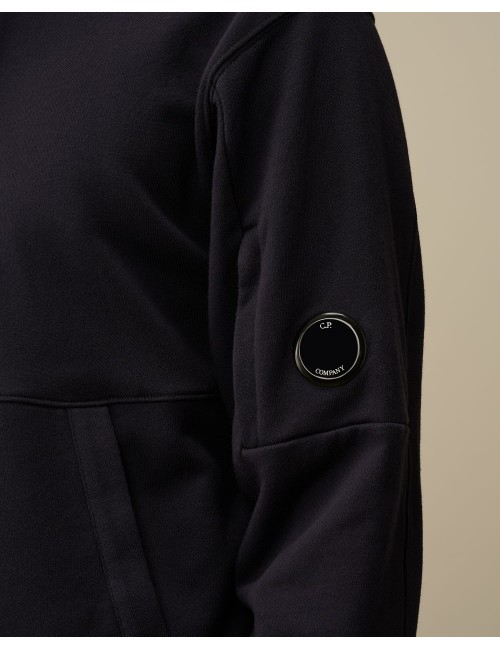 C.P. Company Madrid Diagonal Raised Fleece Hooded Sweatshirt azul