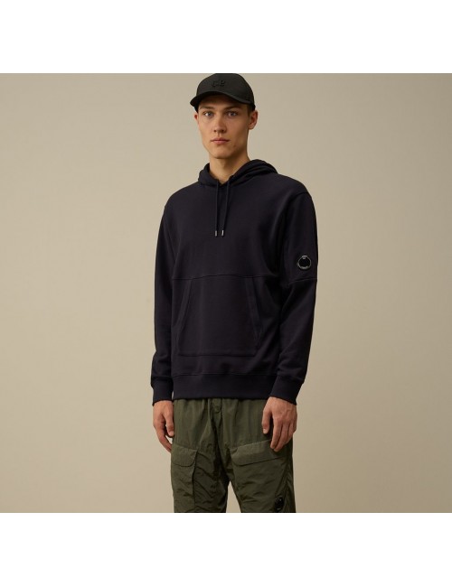 C.P. Company Madrid Diagonal Raised Fleece Hooded Sweatshirt azul