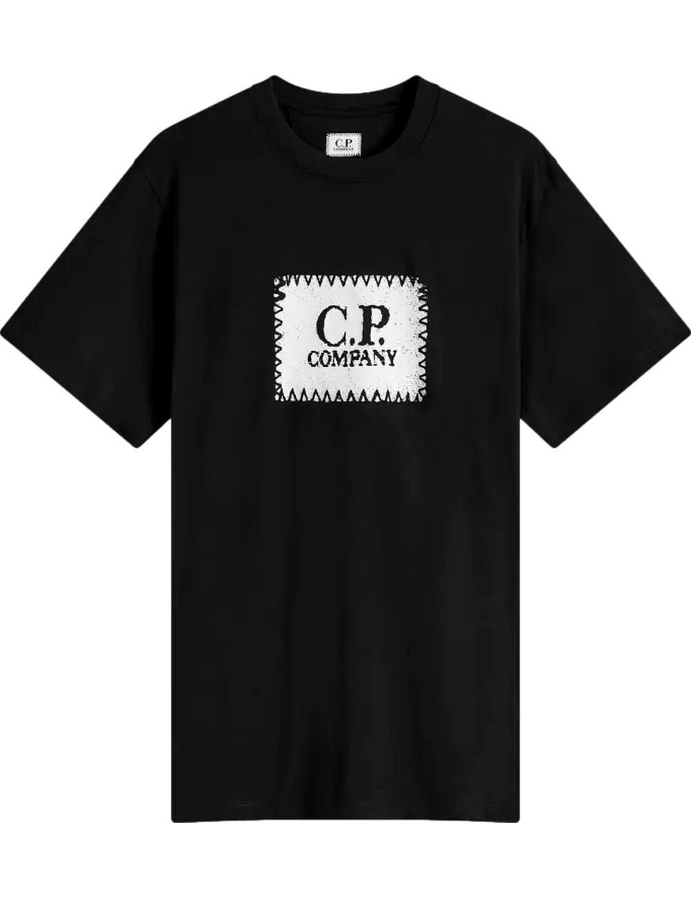C.P. Company Camiseta negra 30/1 Jersey Logo Label | Ego Madrid