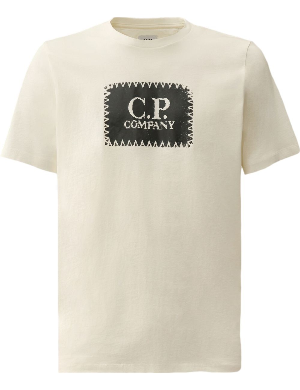 Ego Madrid C.P. Company Camiseta blanca 30/1 Jersey Logo Label