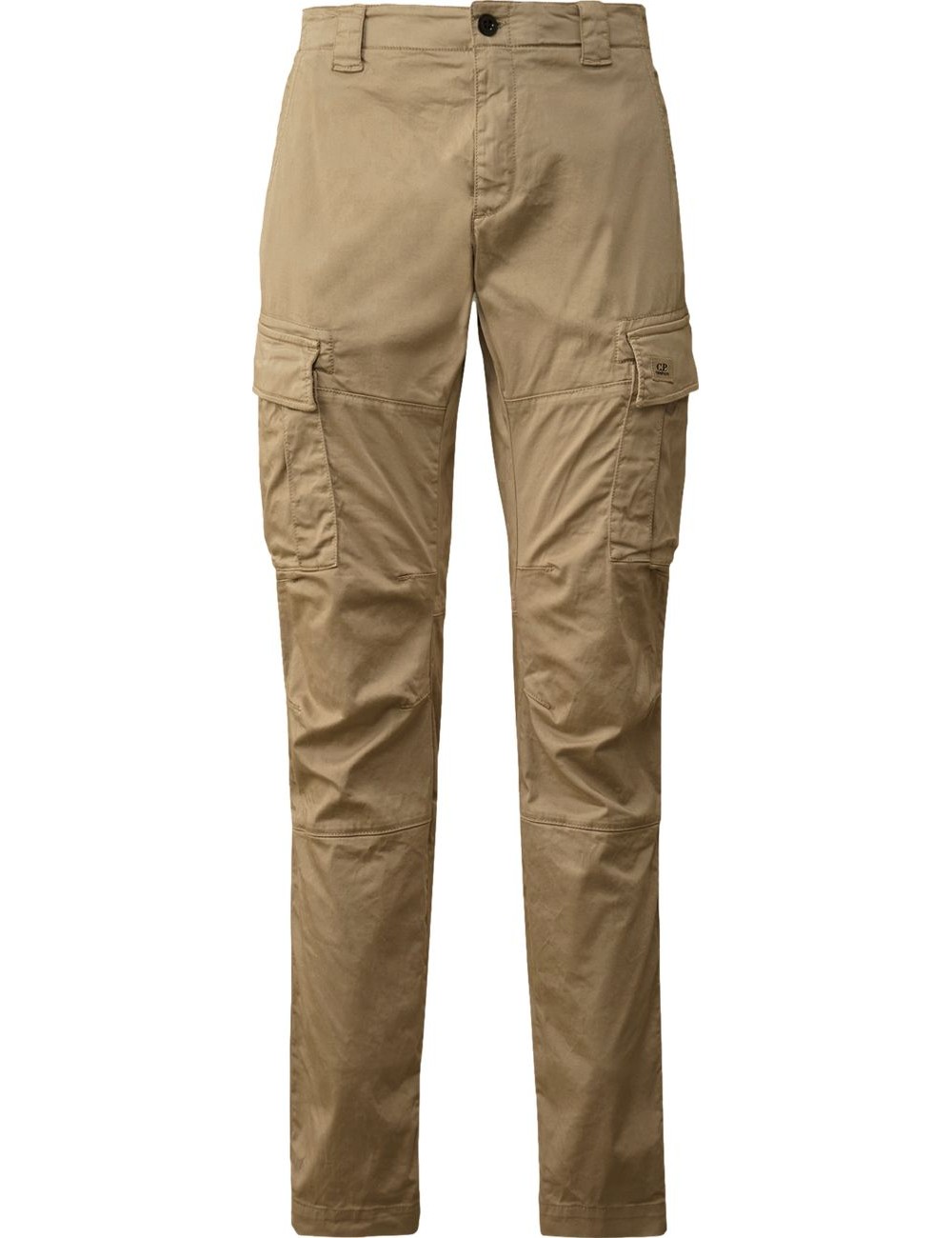 C.P. Company Stretch Sateen Cargo Logo Pants Vintage Khaki
