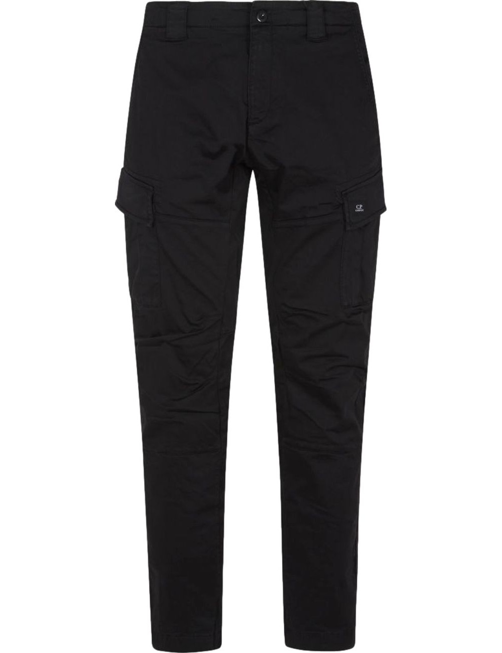 C.P. Company Stretch Sateen Cargo Logo Pant Vintage Negro | Ego Madrid