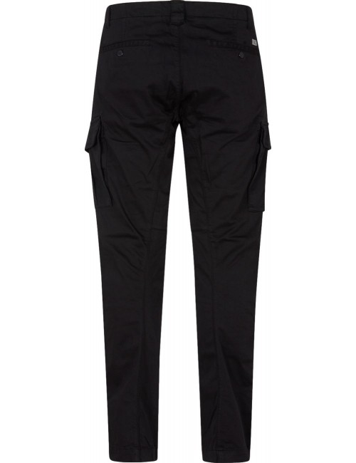 C.P. Company Stretch Sateen Cargo Logo Pant Vintage Negro | Ego Madrid