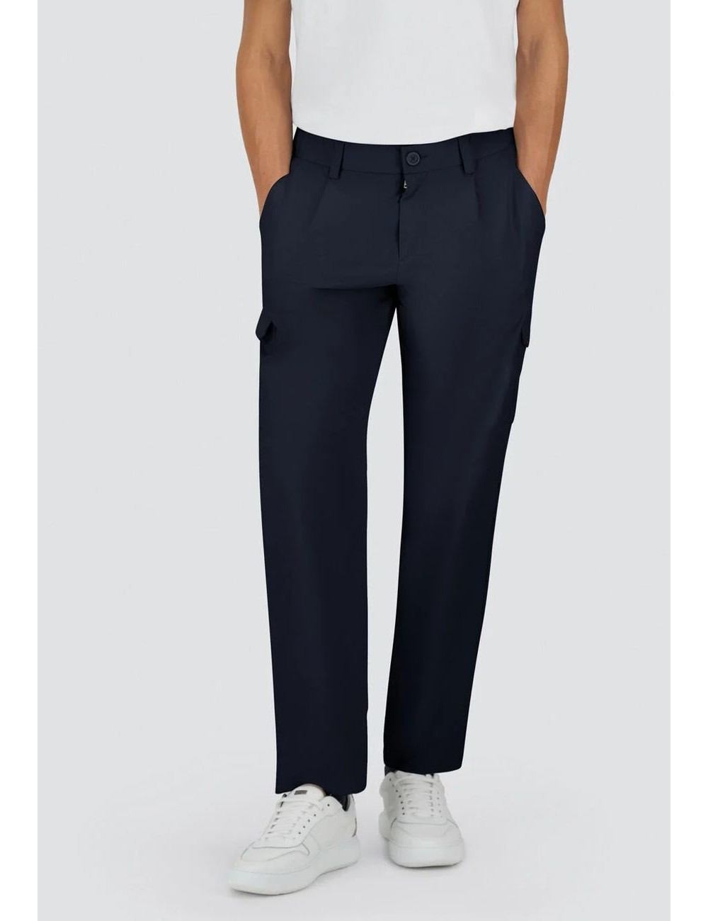 Herno Pantalón Cargo Nylon Dive azul | Almirante Seis Madrid oficial