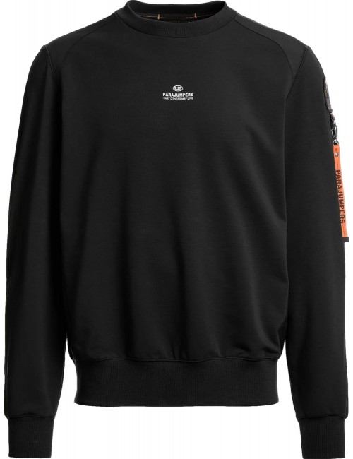 PARAJUMPERS Sudadera cuello redondo Sabre negro | Ego Madrid oficial